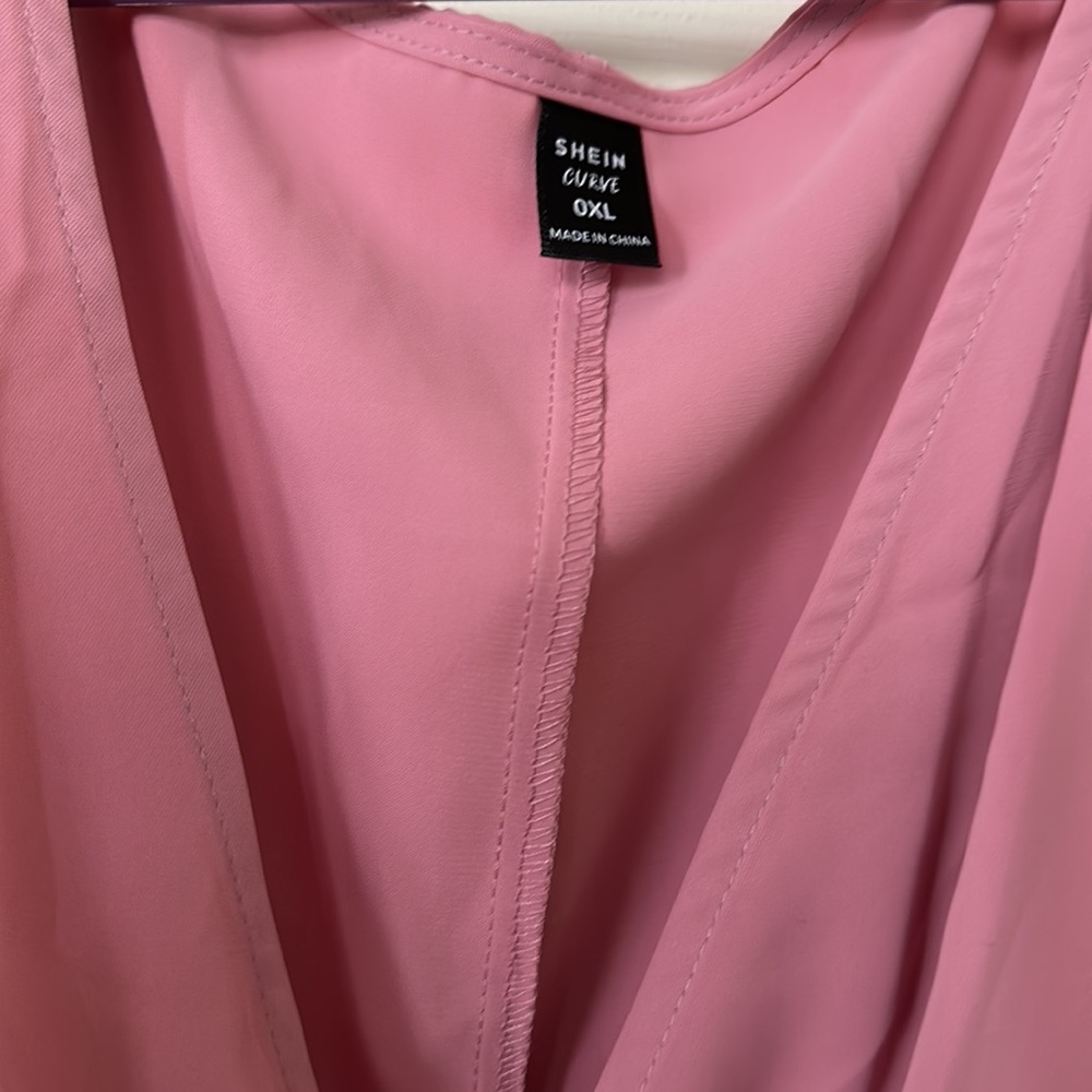 Pink Flowy Sleeveless Dress - Picture 6 of 6